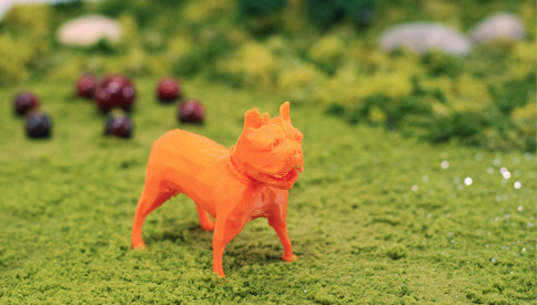 法国斗牛犬 by 大黄易 3D打印模型