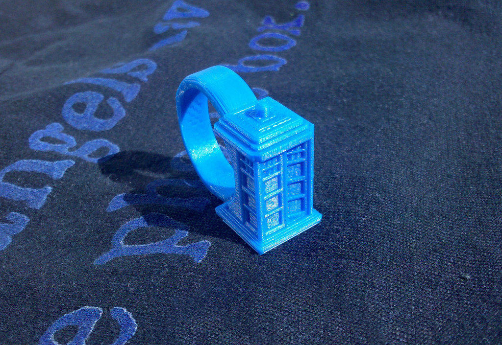 TARDIS戒指 by rourou12 3D打印模型