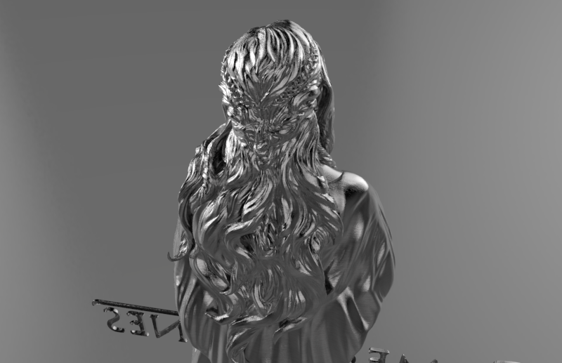 女性半身像 by 18895637978 3D打印模型