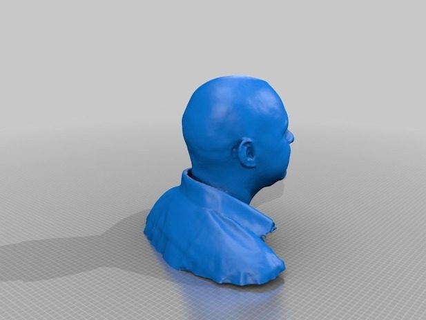 3D扫描的光头男子 by 高度保温杯 3D打印模型