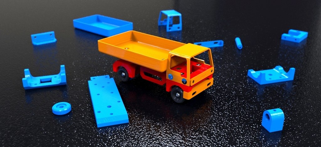 卡车 by 九十九道弯弯 3D打印模型