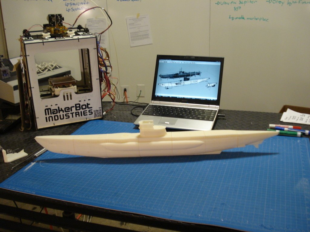 U型潜艇 by 刷卡时为零 3D打印模型
