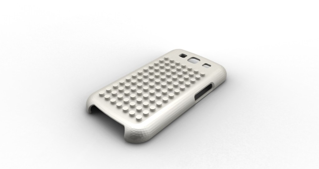 乐高三星Galaxy 3手机壳 by sunaxe 3D打印模型