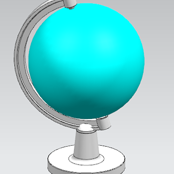 地球仪 by All pick 3D打印模型