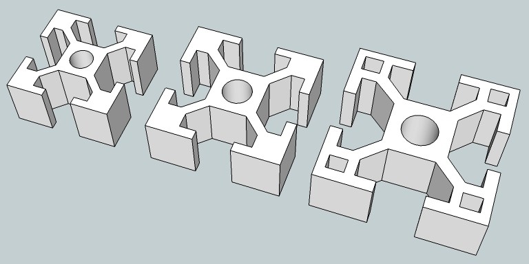铝型材模型（2020,25,25,3030） by 渲染之神 3D打印模型