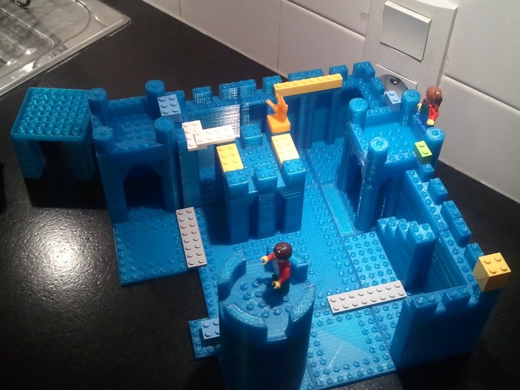 模块化城堡3D打印模型