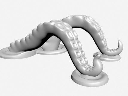 3D打印章鱼片ipad架 by 太阳以东 3D打印模型