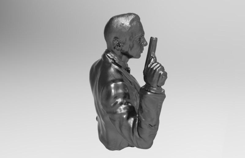 邦德人物半身像 by 18895637978 3D打印模型