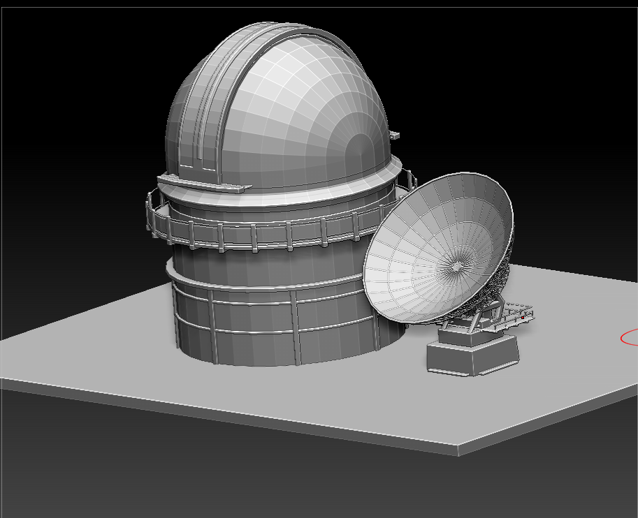 天文台和雷达 by 太阳以东 3D打印模型