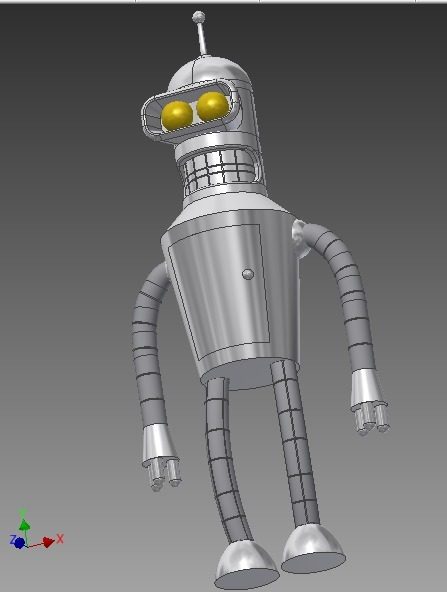 铁皮机器人 by 6433589 3D打印模型