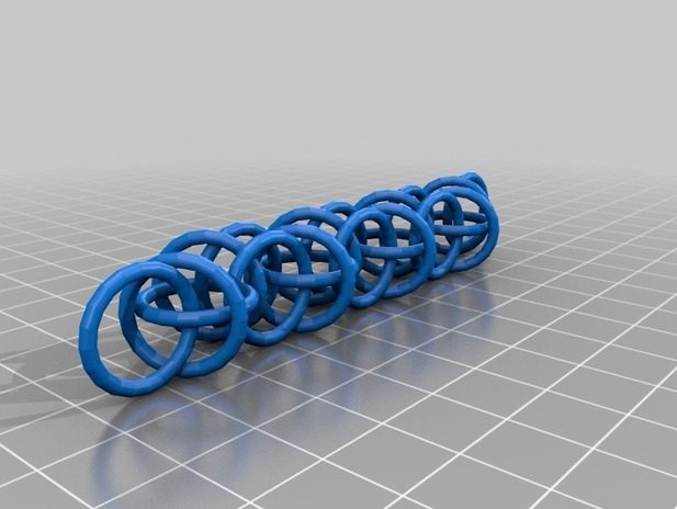 圆环套圆环魔术链 by zbeiping 3D打印模型