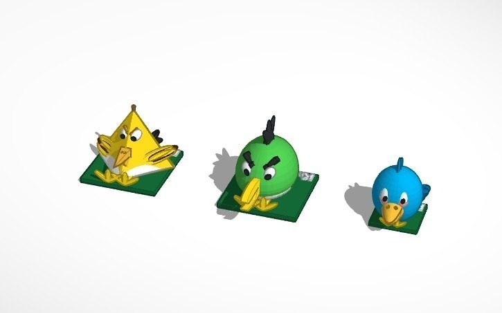 愤怒的小鸟国际象棋 by MilkyLiu 3D打印模型
