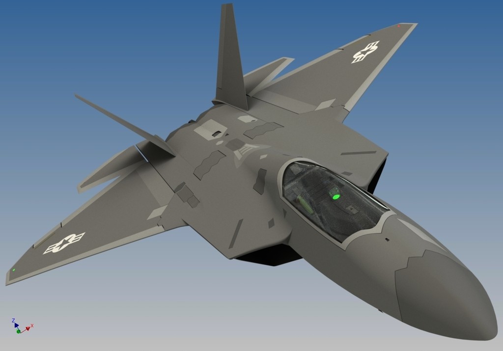 f22 猛禽战机 by DIY狂人 3D打印模型