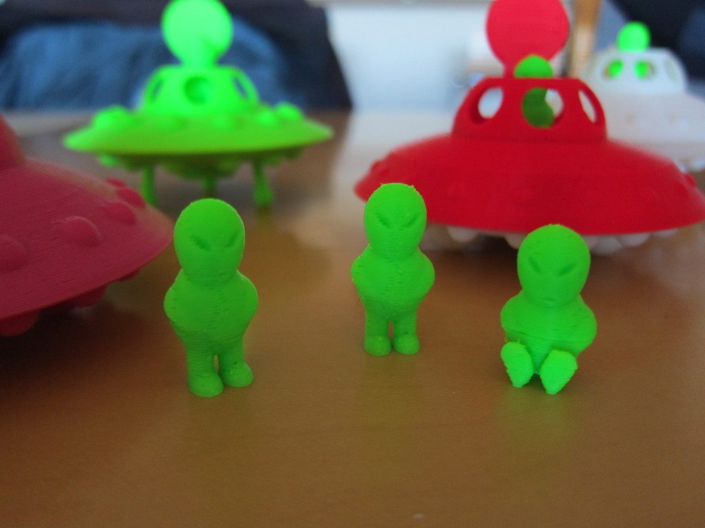 小绿人（飞碟飞行员） by 摆渡人 3D打印模型