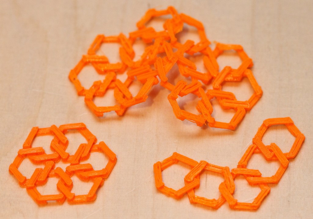 六角形镂空手链 by rourou12 3D打印模型