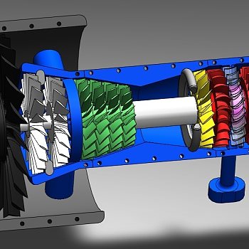 喷气发动机模型 by 魔猴网 3D打印模型