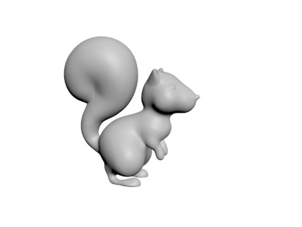 松鼠 by 太阳以东 3D打印模型