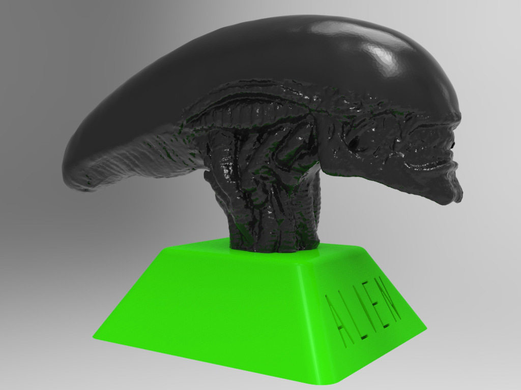 外星人头像 by 就是我就是我就是我 3D打印模型
