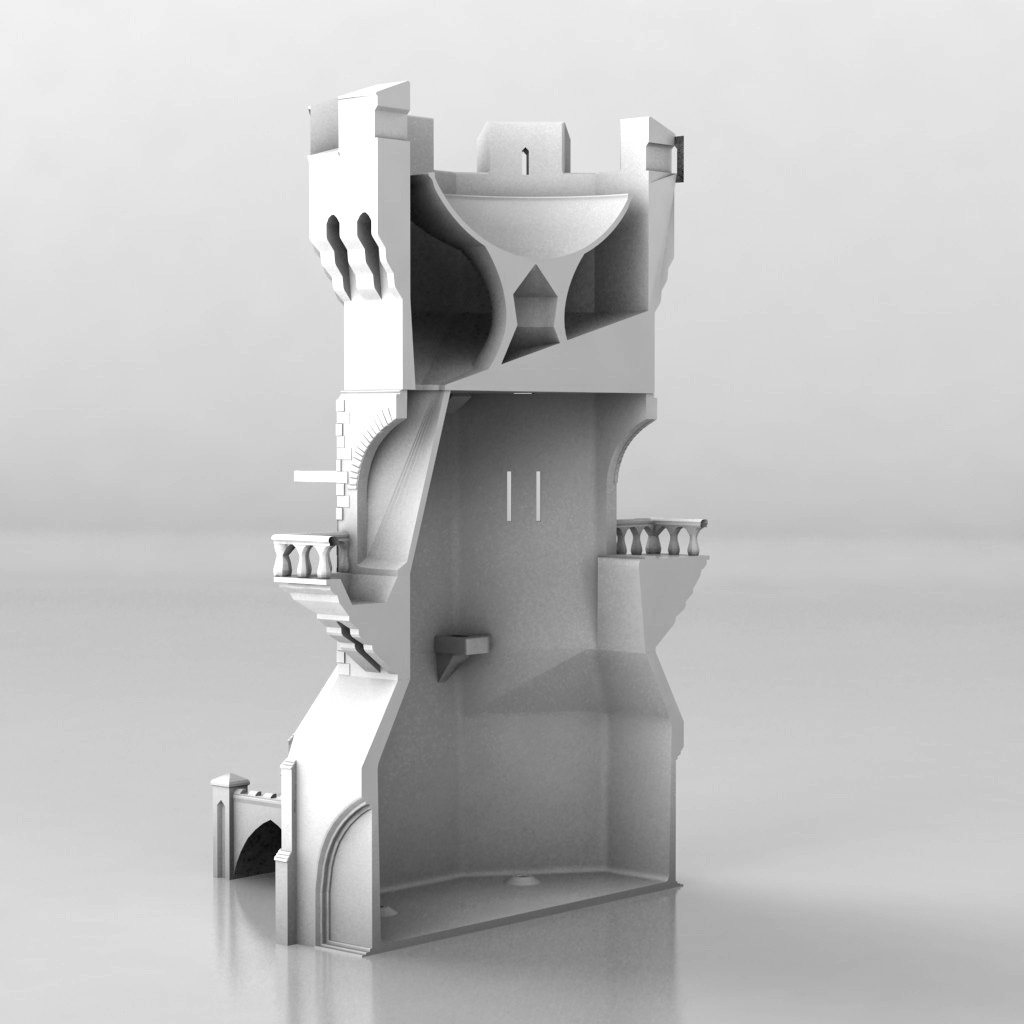 小鸟城堡 by 三个牛叫什么 3D打印模型