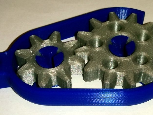 齿轮钥匙环 by GeeKee 3D打印模型