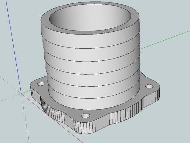 启动管接头 by shopnc1 3D打印模型