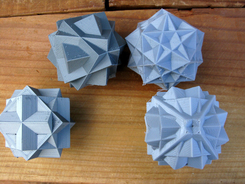 方块叠加几何体 by 建模找我 3D打印模型