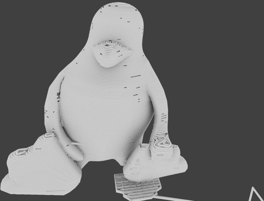 Linux企鹅 by 大喇叭通知 3D打印模型