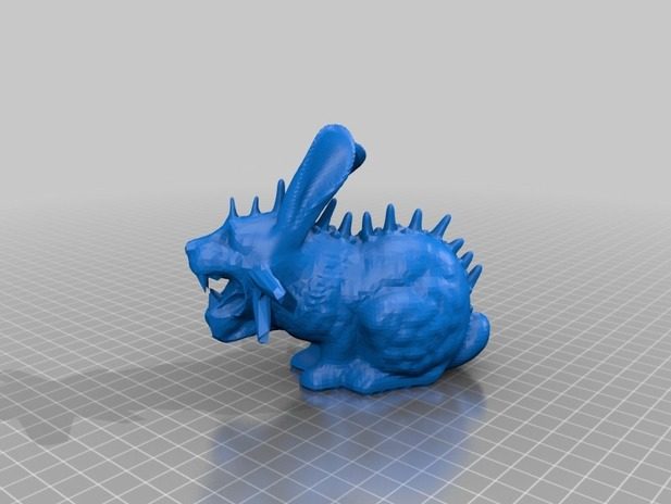 河东狮吼的兔子 by PLA是什么 3D打印模型