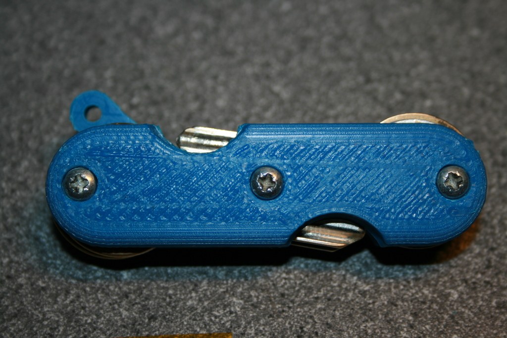 带指甲剪的瑞士军刀形式的钥匙环 by 双喷头 3D打印模型