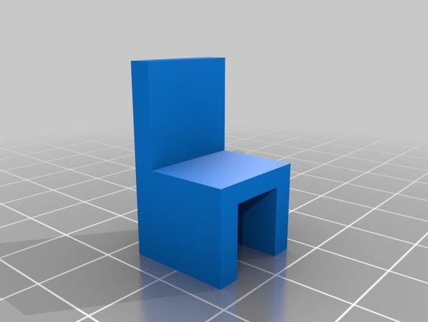 玩具小方椅 by 99665362 3D打印模型