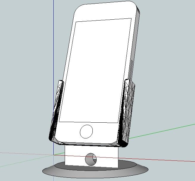 iPhone 5 的支架 by 九十九道弯弯 3D打印模型