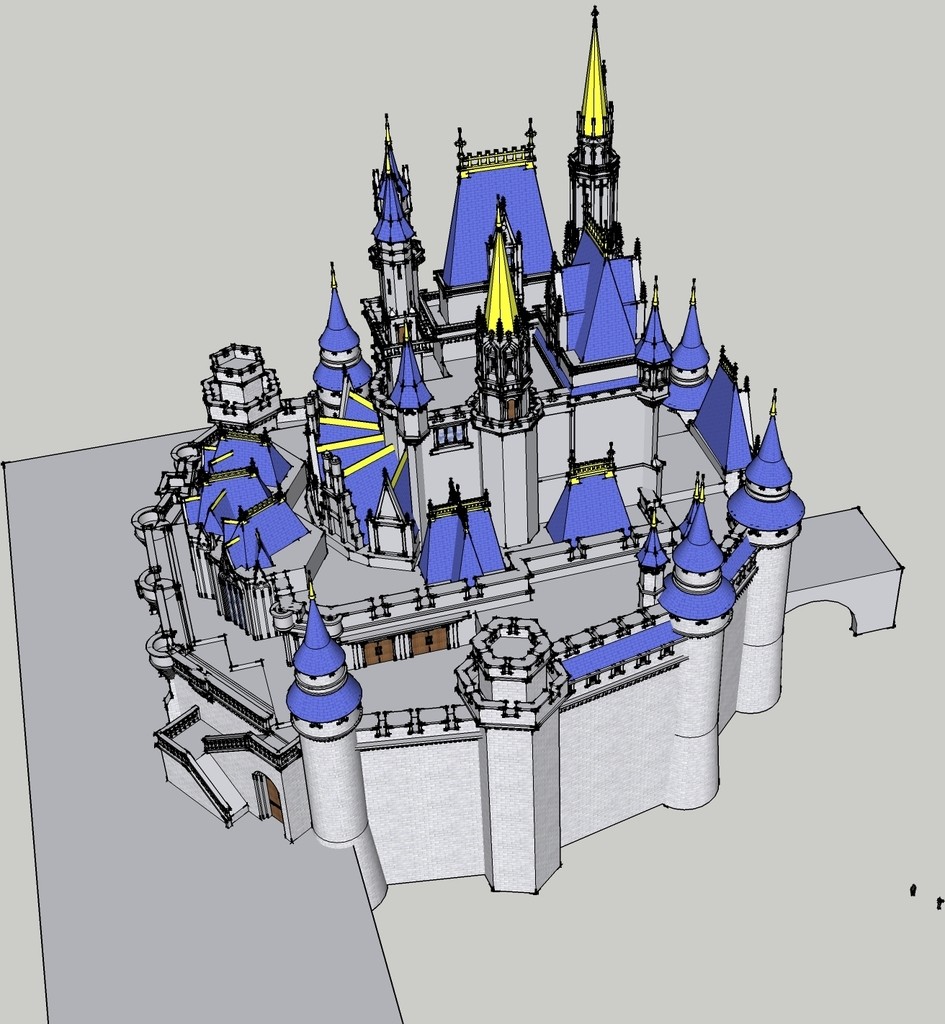 迪斯尼城堡模型 by 双塔奇兵 3D打印模型