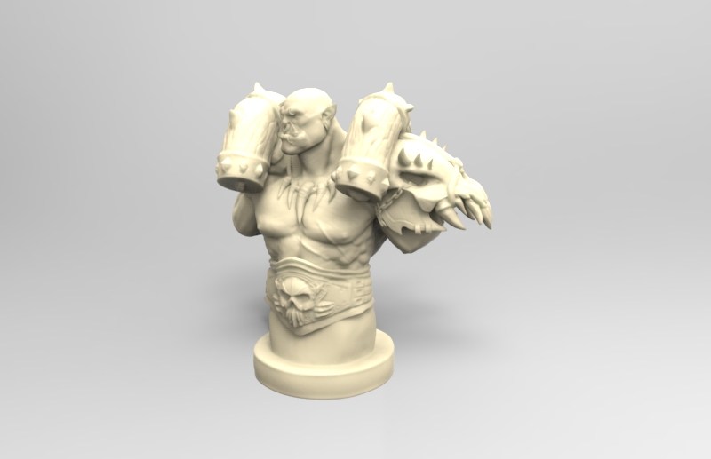 兽人半身 by 18895637978 3D打印模型
