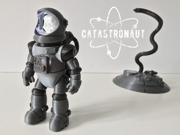 空难后的宇航员3D打印模型