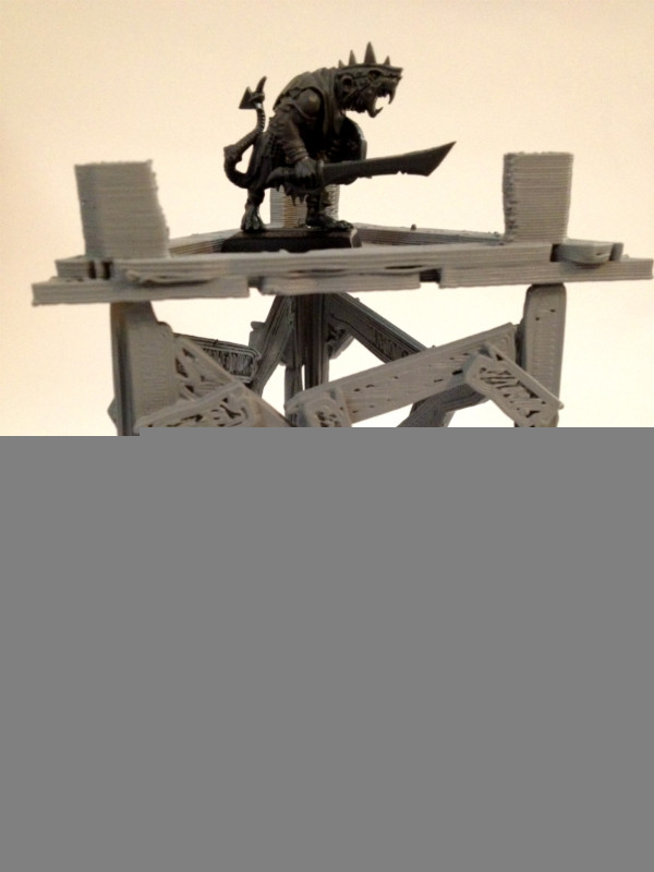 《中古战锤》里面的瞭望塔 by rourou12 3D打印模型