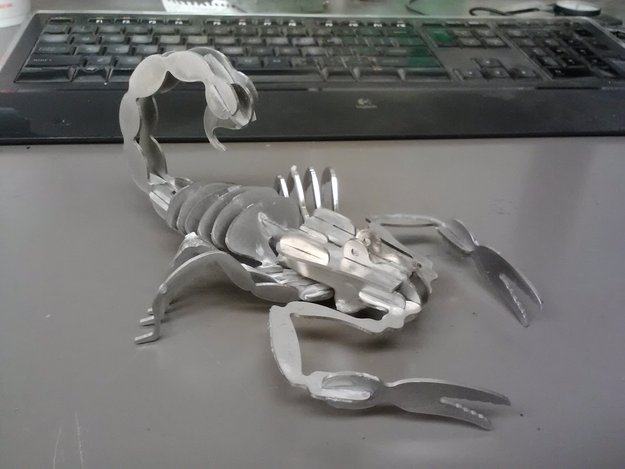 蝎子——立体拼图 by 三个牛叫什么 3D打印模型