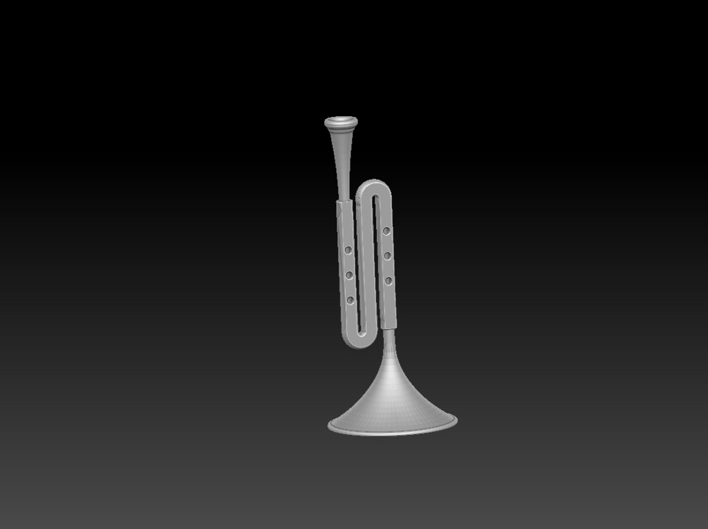 3D打印的铜管乐器 by 号码给我下 3D打印模型