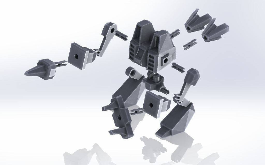 《星际争霸》里的外甲机器人 by 三个牛叫什么 3D打印模型