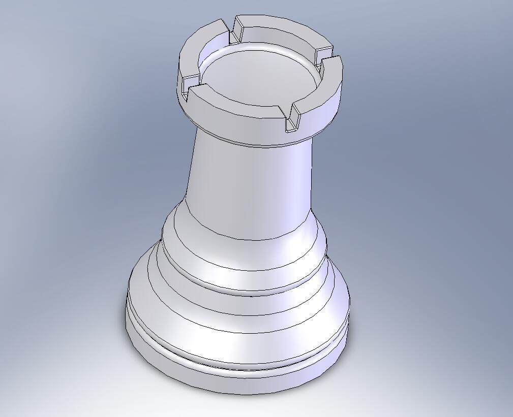 带棋盘的整套国际象棋 by lishuang 3D打印模型
