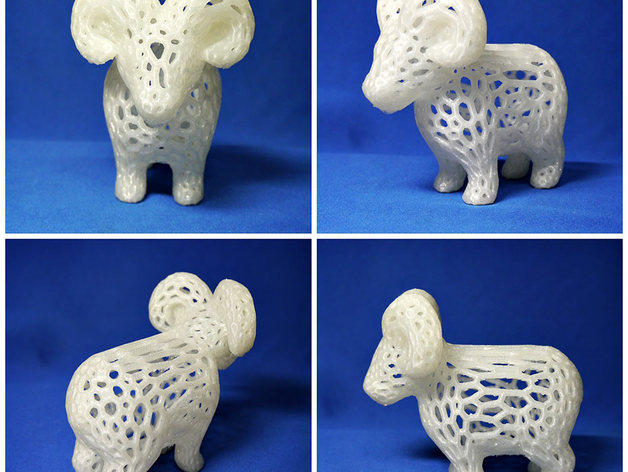 可3D打印的小羊两只 by 我爱萌宠 3D打印模型