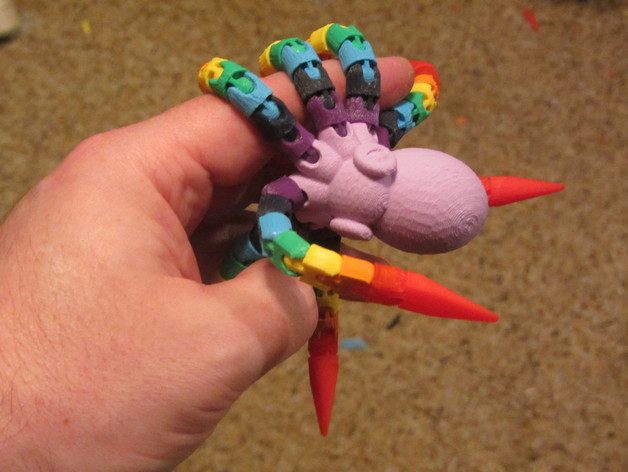 玩具小章鱼（八爪可动哦） by 我爱萌宠 3D打印模型