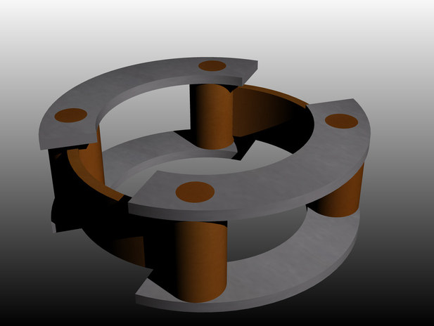 一个铜圈零件 by rourou12 3D打印模型