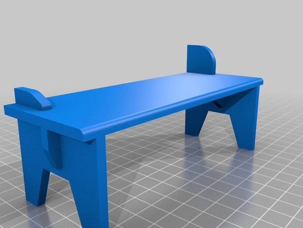 组合的长桌子 by liyanan 3D打印模型