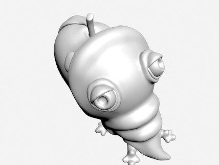 口袋妖怪——吃苹果的小怪物 by 太阳以东 3D打印模型