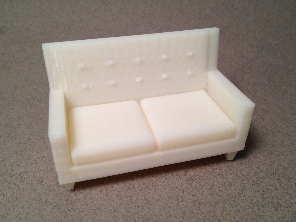 复古沙发 by 团结就是力量 3D打印模型