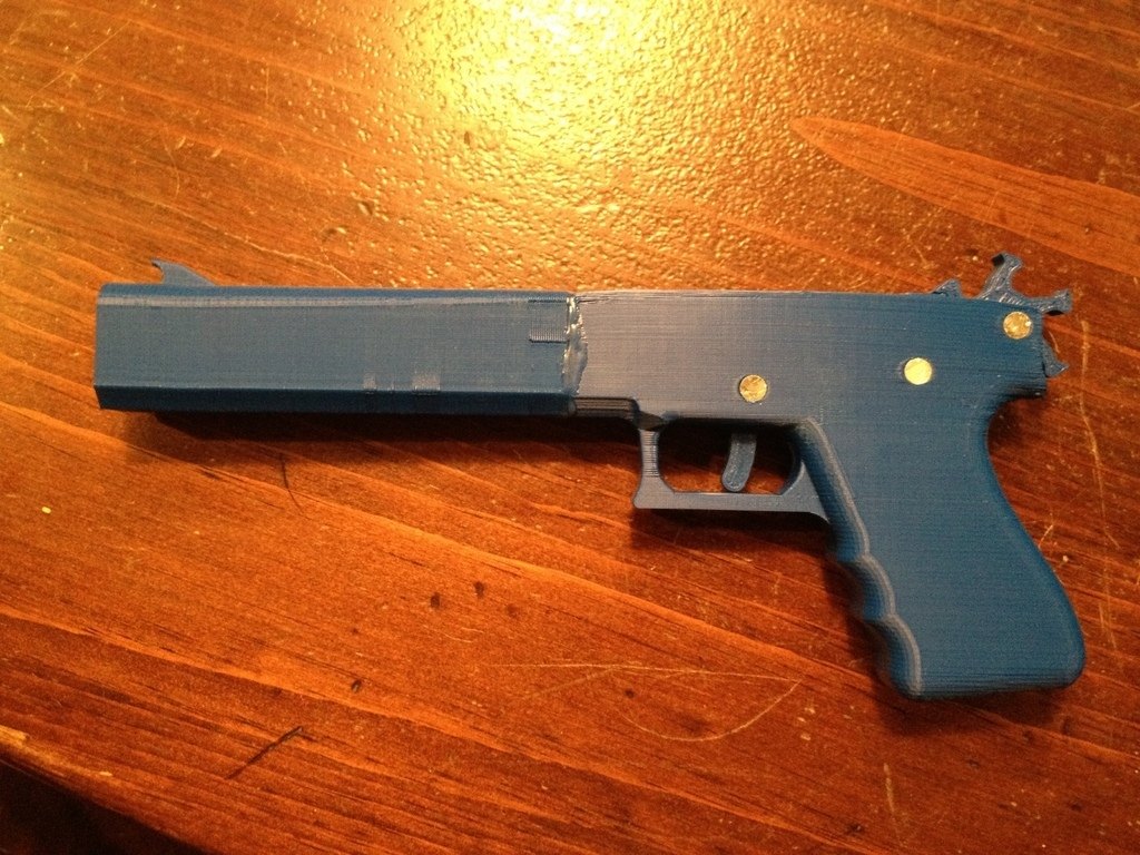 橡皮筋玩具枪 by DIY狂人 3D打印模型