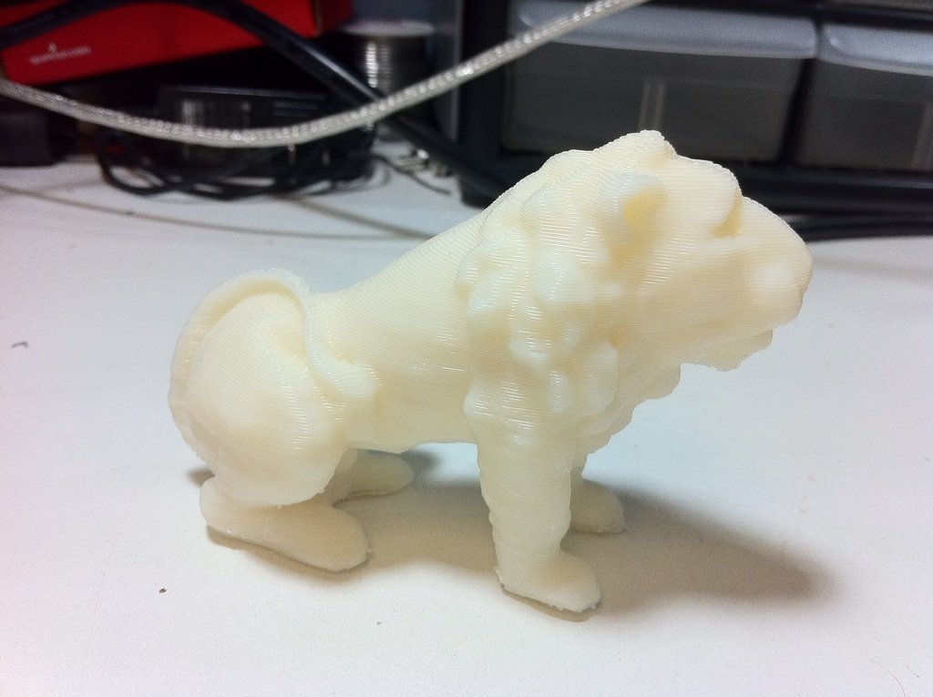 狮子模型 by 大黄易 3D打印模型
