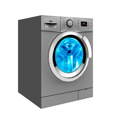 现代滚筒洗衣机su模型
