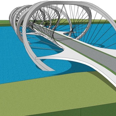 现代吊索桥su模型