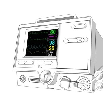 现代心电测量仪su模型